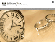Tablet Screenshot of goldkauf-kleve.de